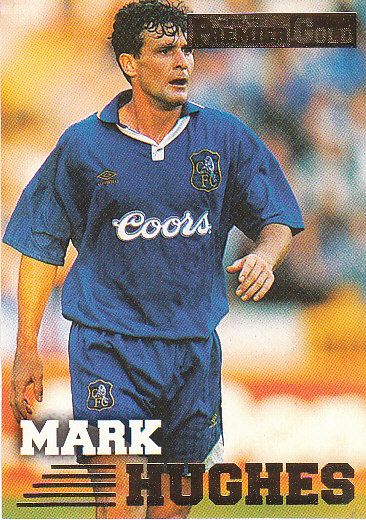 Mark Hughes Chelsea 1996/97 Merlin's Premier Gold #34